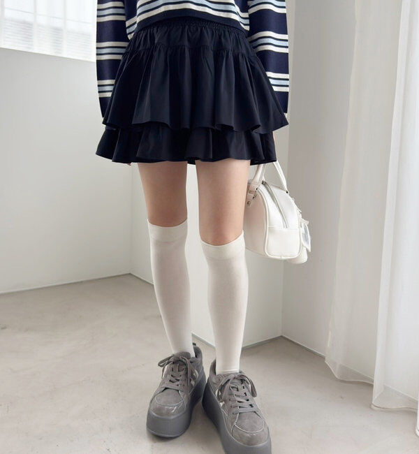  「ティアードミニスカート」|スカート|