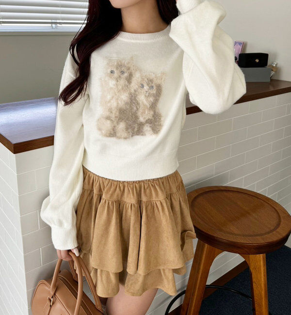  「ティアードミニスカート」|スカート|