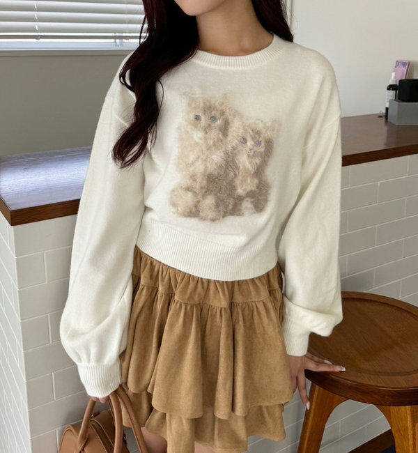  「ティアードミニスカート」|スカート|