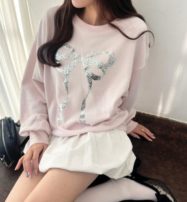  「アソートスウェット」|プルオーバー|ピンク