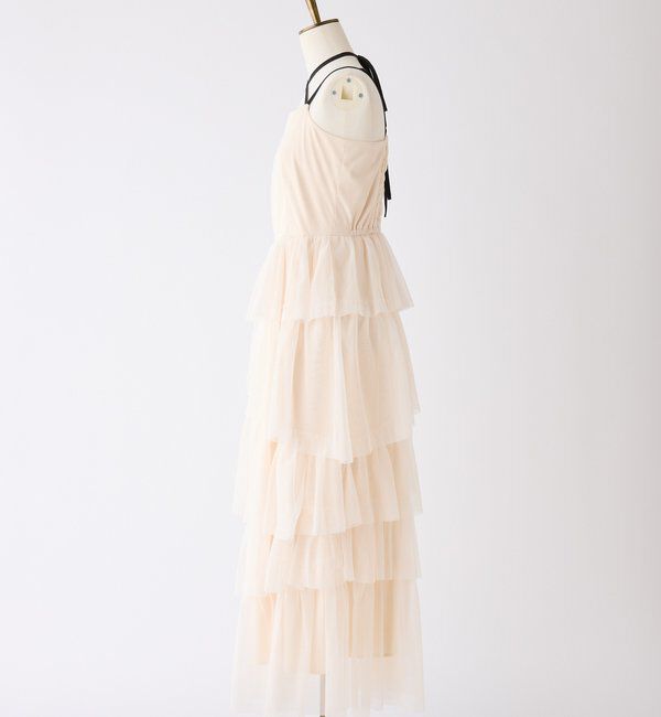  「ティアードフリルキャミワンピース」|ワンピース|