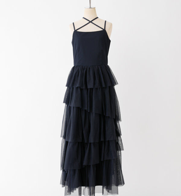  「ティアードフリルキャミワンピース」|ワンピース|