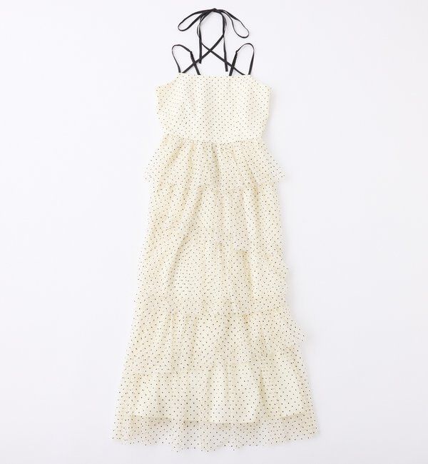  「ティアードフリルキャミワンピース」|ワンピース|