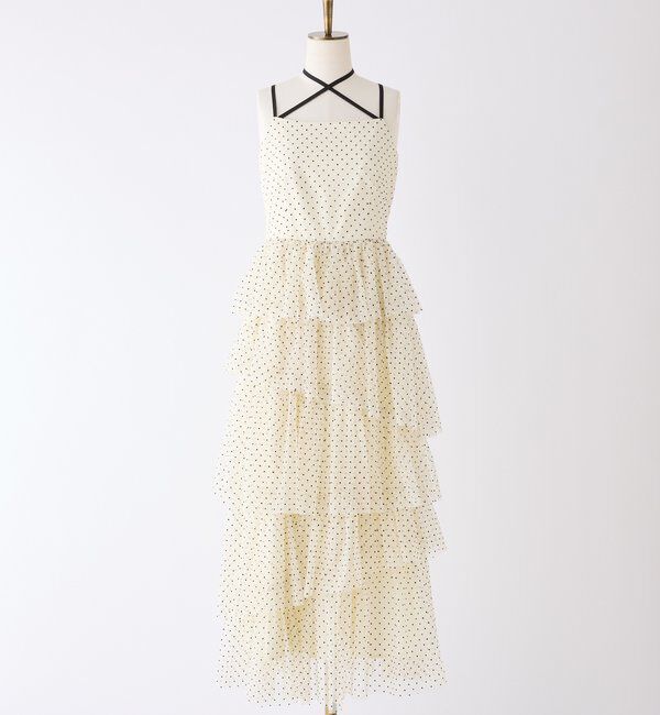  「ティアードフリルキャミワンピース」|ワンピース|