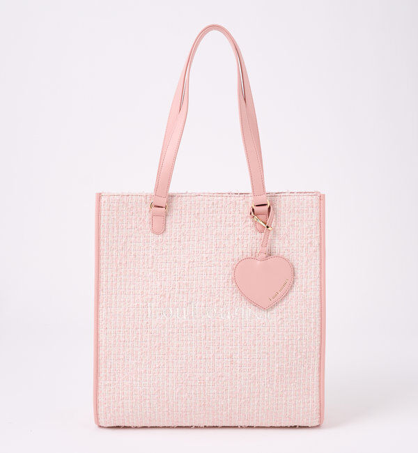  「【LouLoumei】8色展開／ハートチャーム付きトートバッグ／自立可能」|トートバッグ|