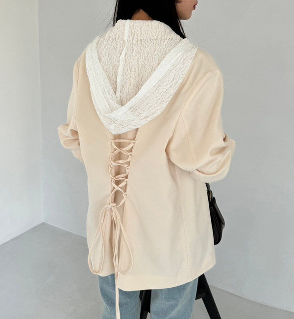  「レースパーカー」|プルオーバー|