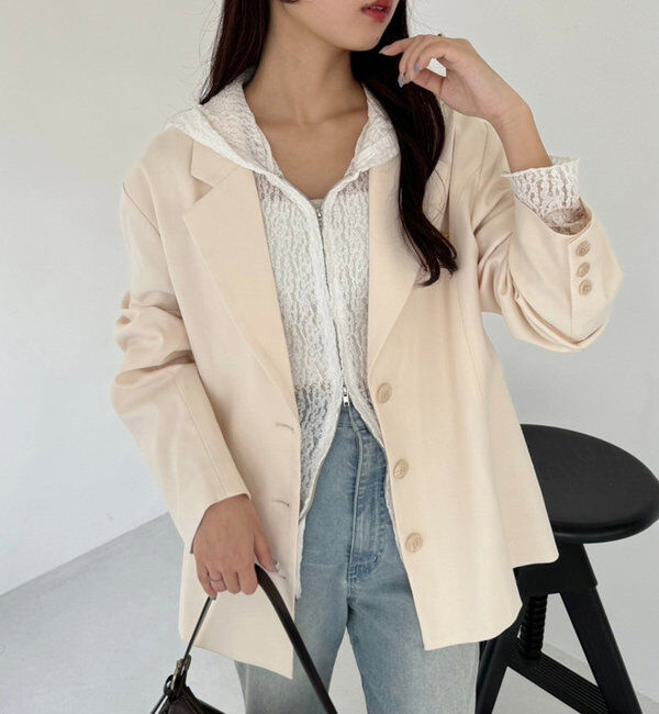  「レースパーカー」|プルオーバー|