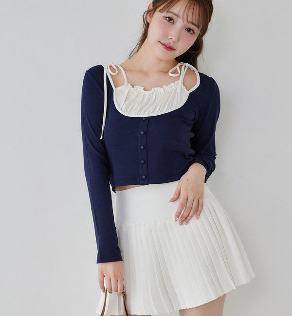  「【WEB限定リバイバル】プレート付きプリーツミニスカート」|スカート|