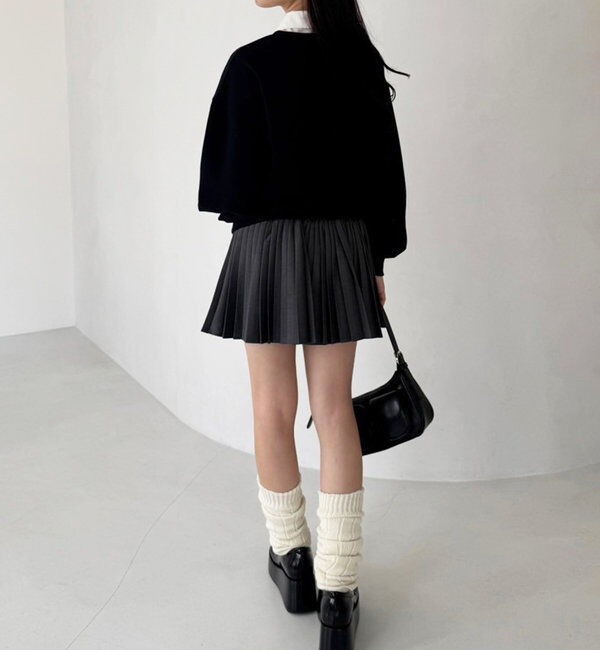  「【WEB限定リバイバル】プレート付きプリーツミニスカート」|スカート|