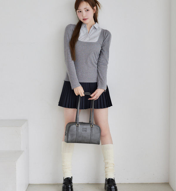  「【WEB限定リバイバル】プレート付きプリーツミニスカート」|スカート|