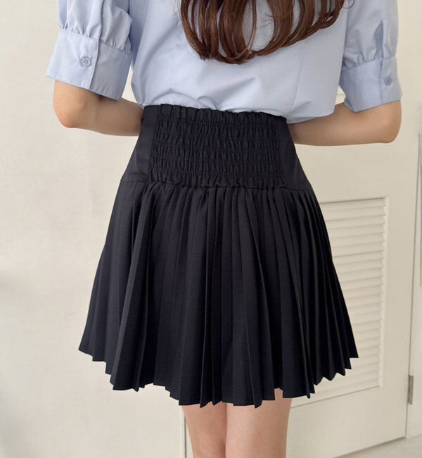  「【WEB限定リバイバル】プレート付きプリーツミニスカート」|スカート|