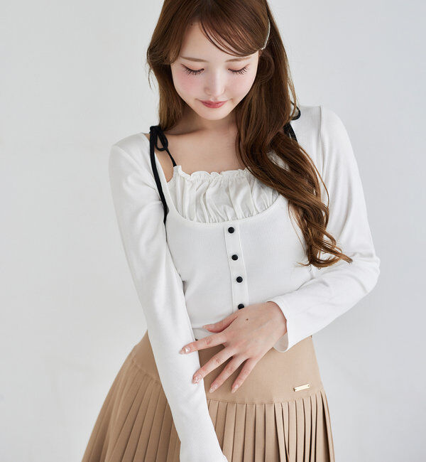  「【WEB限定リバイバル】プレート付きプリーツミニスカート」|スカート|