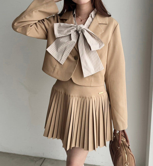  「【WEB限定リバイバル】プレート付きプリーツミニスカート」|スカート|