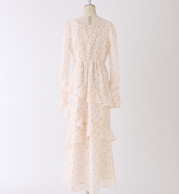  「【推し活collection】シャーリングリボンワンピース」|ワンピース|