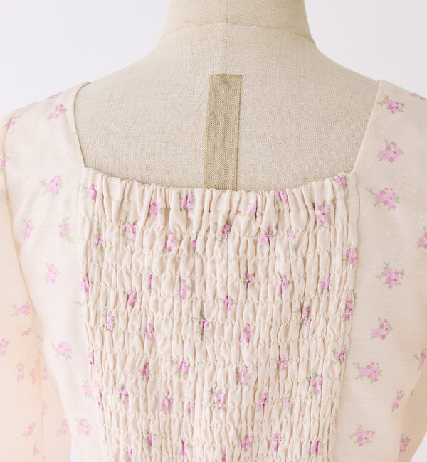  「【推し活collection】シャーリングリボンワンピース」|ワンピース|