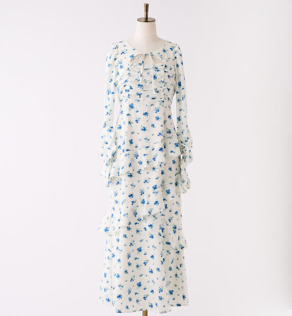  「【推し活collection】シャーリングリボンワンピース」|ワンピース|