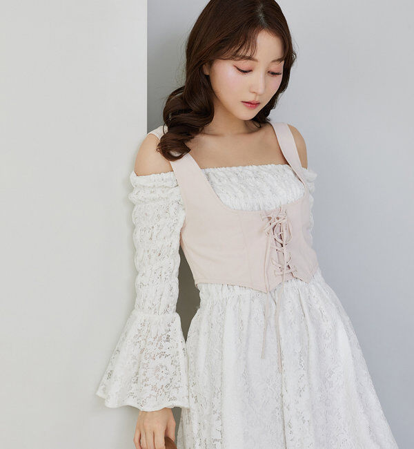  「コルセットベストSETワンピース」|ワンピース|