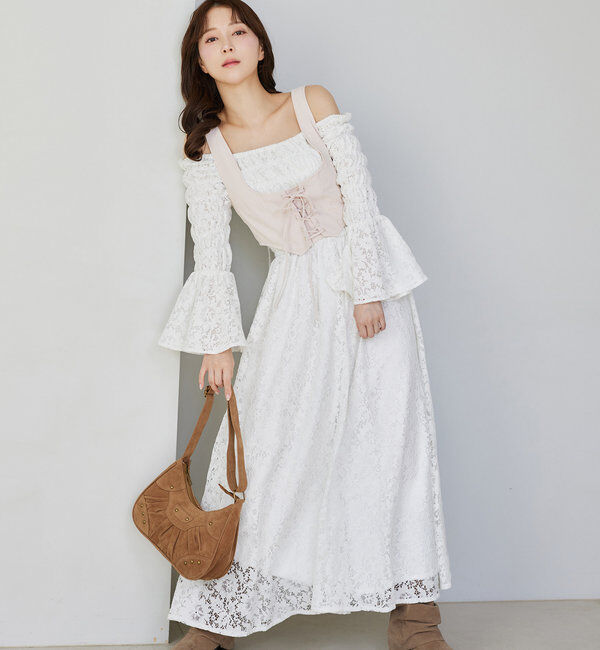  「コルセットベストSETワンピース」|ワンピース|