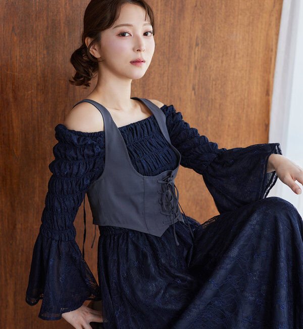  「コルセットベストSETワンピース」|ワンピース|