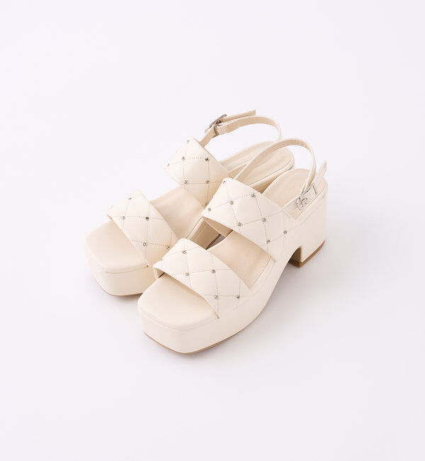  「【前田大翔さんyoutubeセレクトアイテム】ビジュースタッズキルトサンダル」|その他|