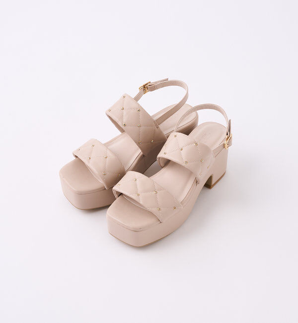  「【前田大翔さんyoutubeセレクトアイテム】ビジュースタッズキルトサンダル」|その他|