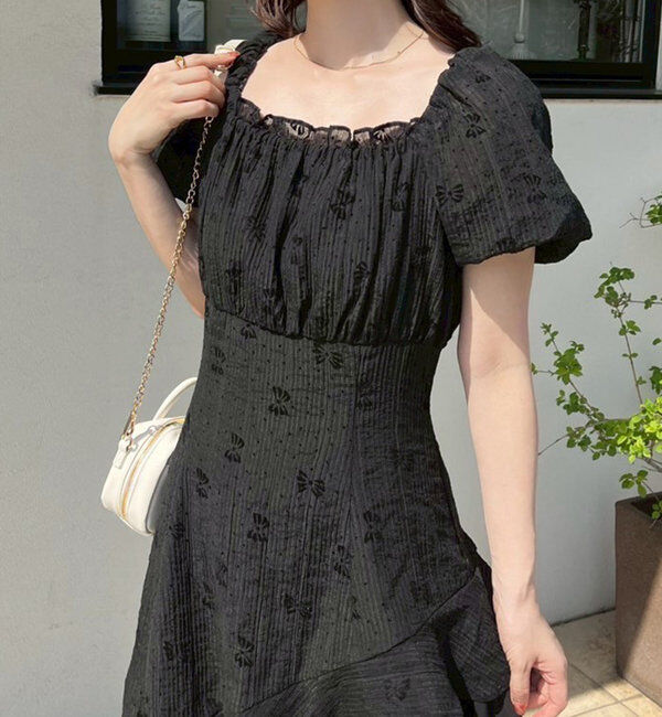  「【Black collection】イレヘムティアードロングワンピース」|ワンピース|