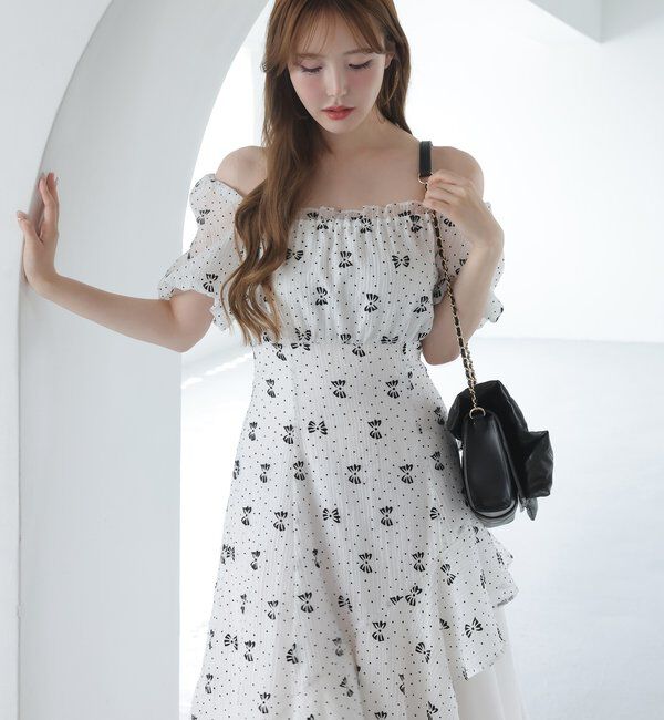  「【Black collection】イレヘムティアードロングワンピース」|ワンピース|