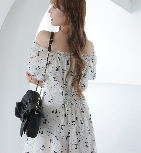  「【Black collection】イレヘムティアードロングワンピース」|ワンピース|