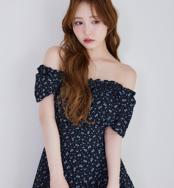  「【Black collection】イレヘムティアードロングワンピース」|ワンピース|