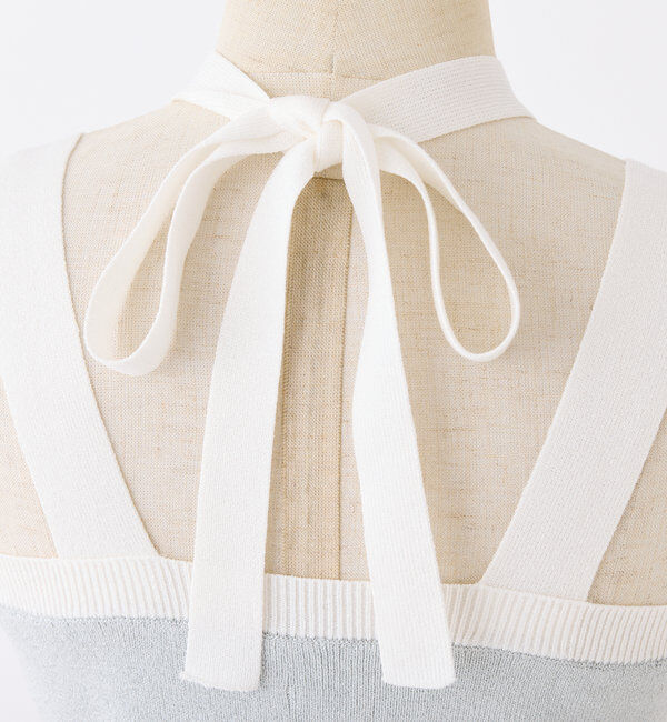  「【セット対応】配色ラメニットビスチェ」|ニット・セーター|