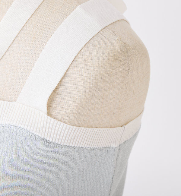  「【セット対応】配色ラメニットビスチェ」|ニット・セーター|