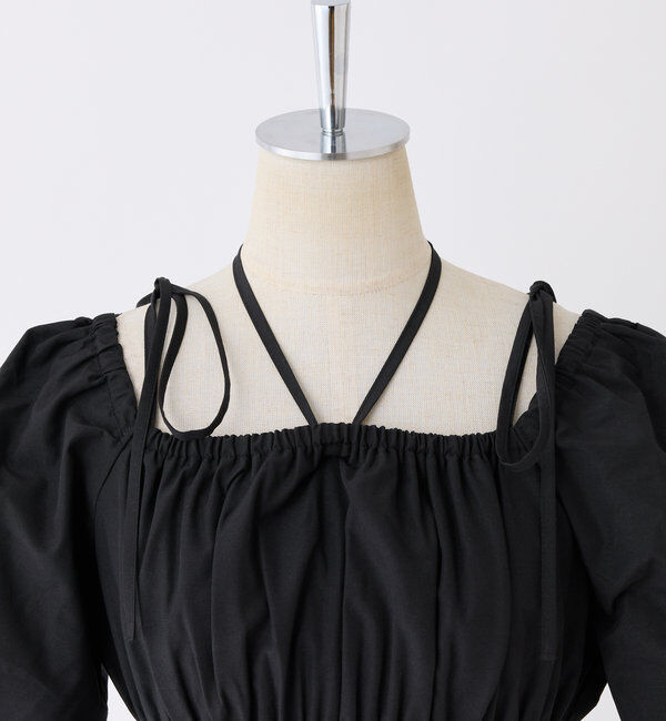  「【ウエスト細見え】シャーリングアソートワンピ」|ワンピース|