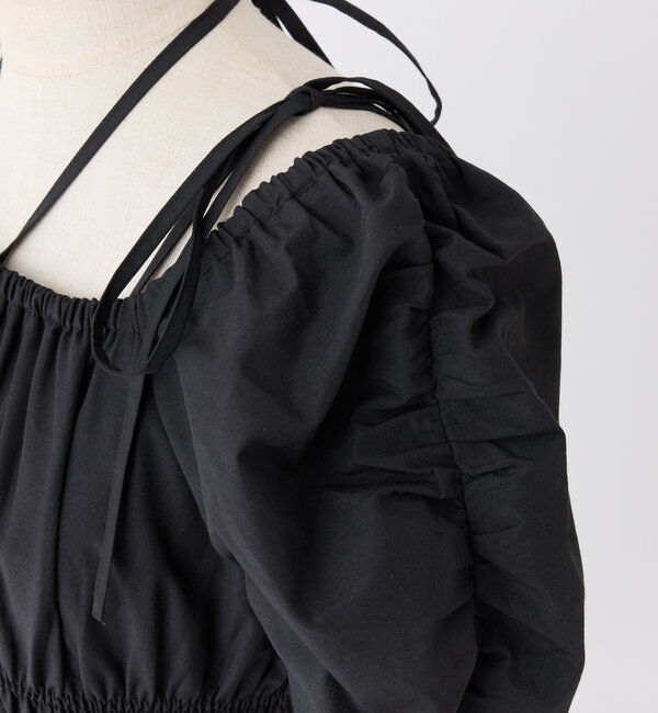  「【ウエスト細見え】シャーリングアソートワンピ」|ワンピース|