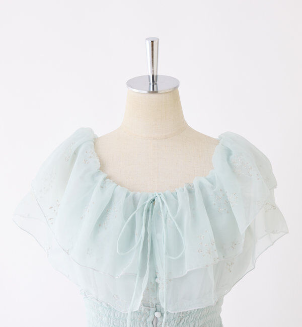  「【moon light marine collection】刺繍シアーワンピース」|ワンピース|