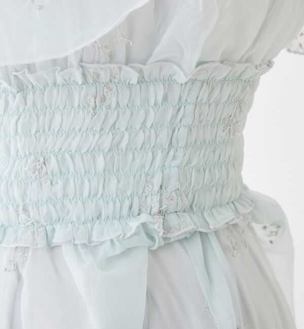  「【moon light marine collection】刺繍シアーワンピース」|ワンピース|