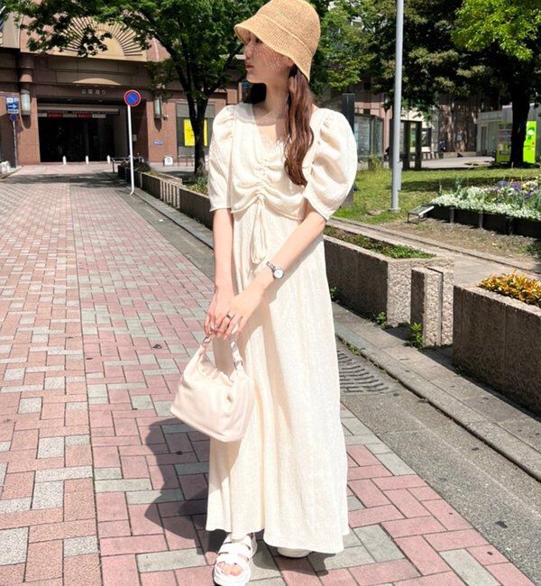  「【WEB限定リバイバル】しぼしぼマルチウェイワンピース」|ワンピース|