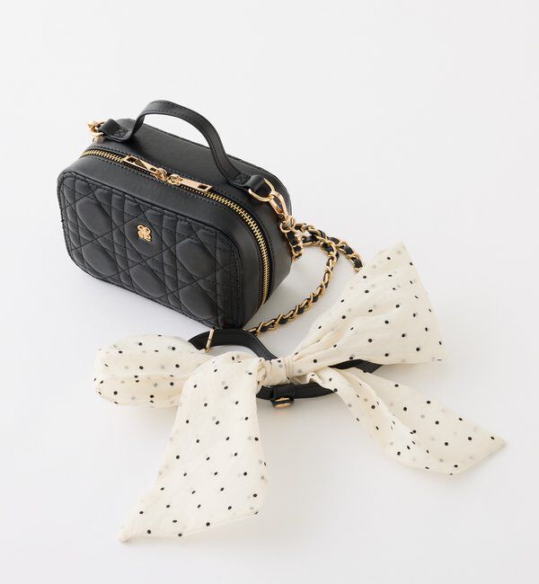  「リボンつきミニスクエアバッグ」|ショルダー・メッセンジャー|