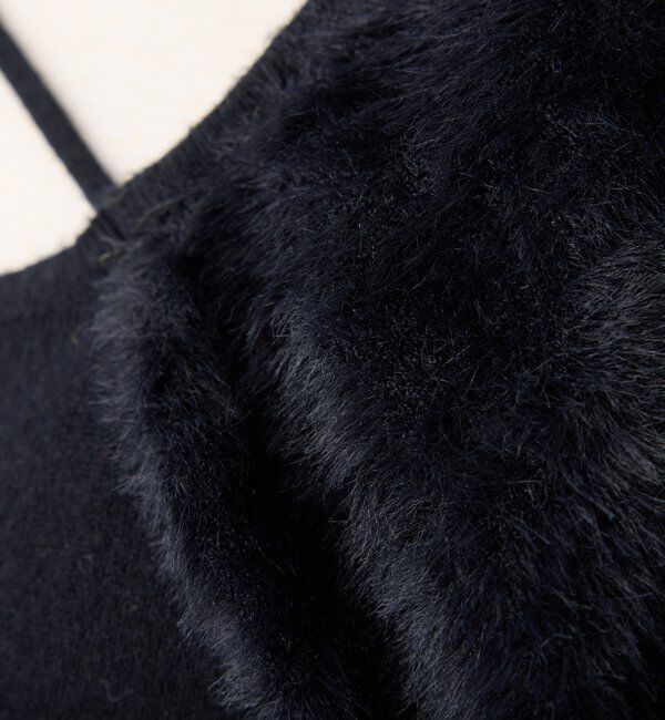  「袖フェザー半袖ニット」|ニット・セーター|