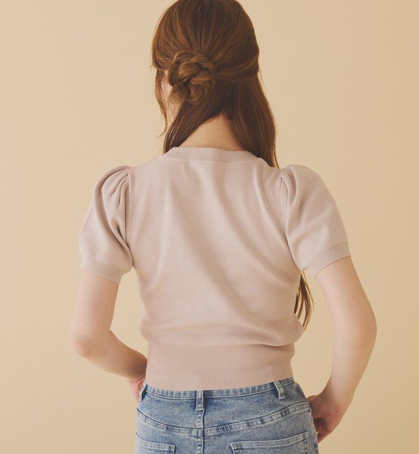  「ロゴビジューニット」|ニット・セーター|