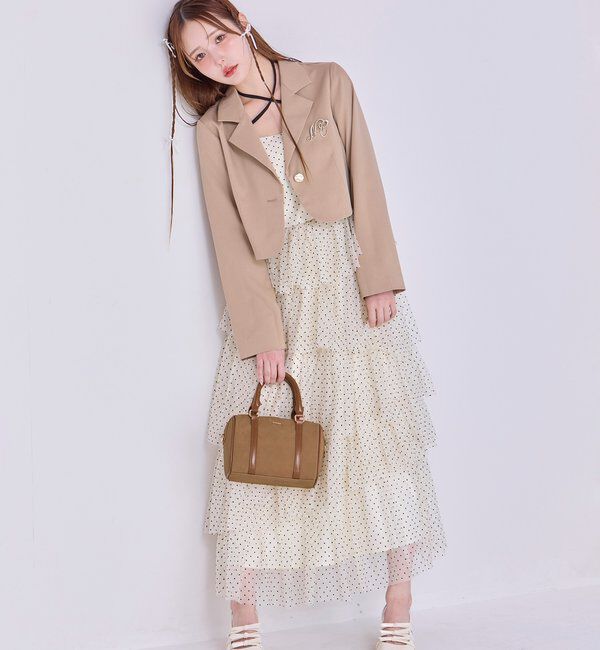  「【WEB限定リバイバル】ティアードチュールワンピース」|ワンピース|