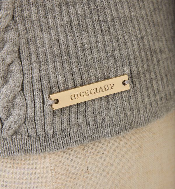  「シャツドッキングレイヤード風ニット」|ニット・セーター|