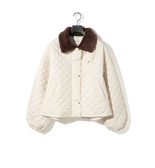 MIDIUMISOLID「MIDIUMISOLID for Ladies ボア衿キルティングコート」|その他|