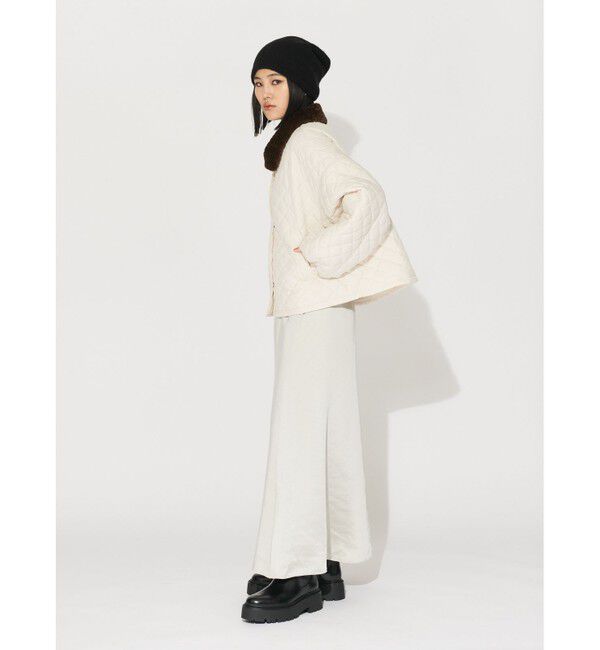 MIDIUMISOLID「MIDIUMISOLID for Ladies ボア衿キルティングコート」|その他|