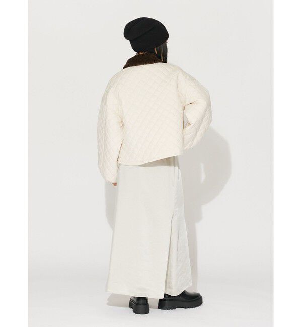 MIDIUMISOLID「MIDIUMISOLID for Ladies ボア衿キルティングコート」|その他|