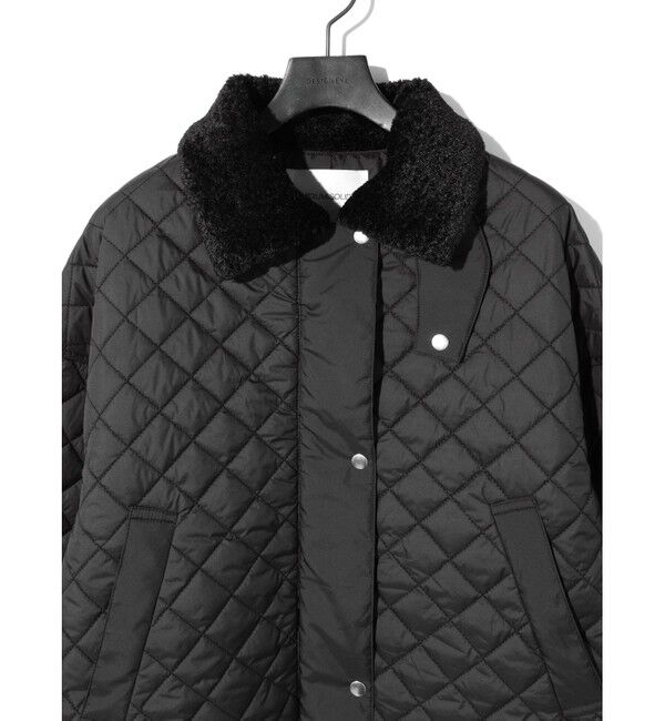 MIDIUMISOLID「MIDIUMISOLID for Ladies ボア衿キルティングコート」|その他|