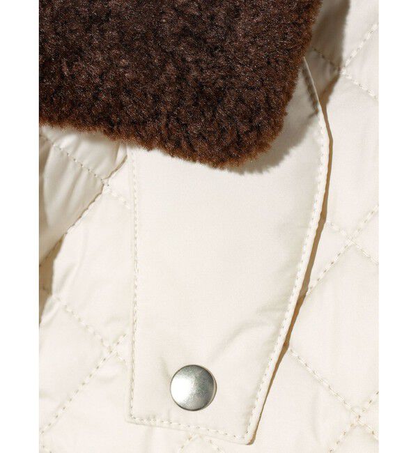 MIDIUMISOLID「MIDIUMISOLID for Ladies ボア衿キルティングコート」|その他|