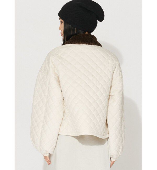 MIDIUMISOLID「MIDIUMISOLID for Ladies ボア衿キルティングコート」|その他|