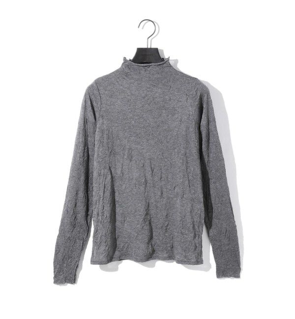 MIDIUMISOLID「MIDIUMISOLID for Ladies シアーハイネックインナー」|Tシャツ・カットソー|チャコールグレー