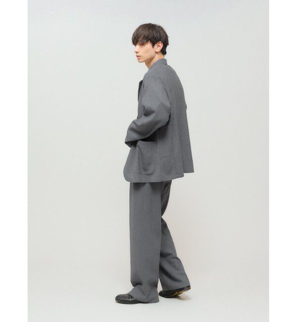 MIDIUMISOLID「MIDIUMISOLID Men&rsquo;s タックストレートスラックス」|スラックス|