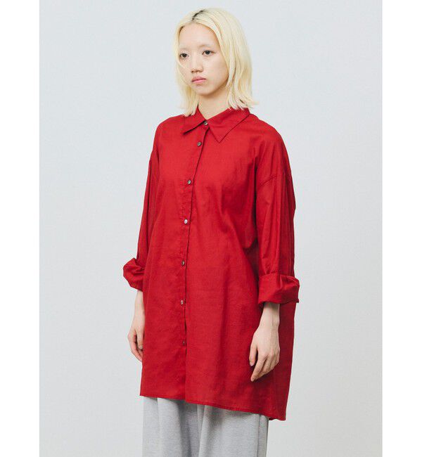 MARMARMAR「MARMARMAR シアーワイドシャツ」|シャツ・ブラウス|